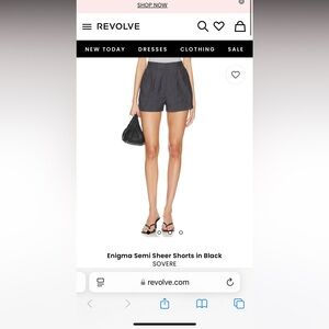 Women's Black Pleated Shorts